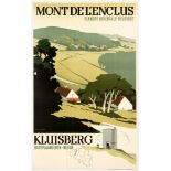 Travel Poster Mont de l'Enclus Flandre Belgium Art Deco