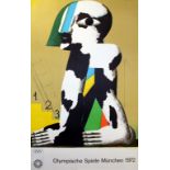 Sport Poster Munich Olympics 1972 by Antes