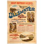 Travel Poster Ullswater Lake District North British Railway Steam