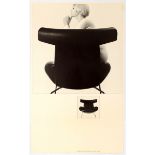 Advertising Poster Danish Design Midcentury Furniture Wegner Armchair