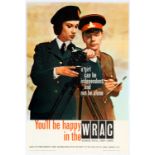 Propaganda Poster Womens Royal Army Corps Recriutment