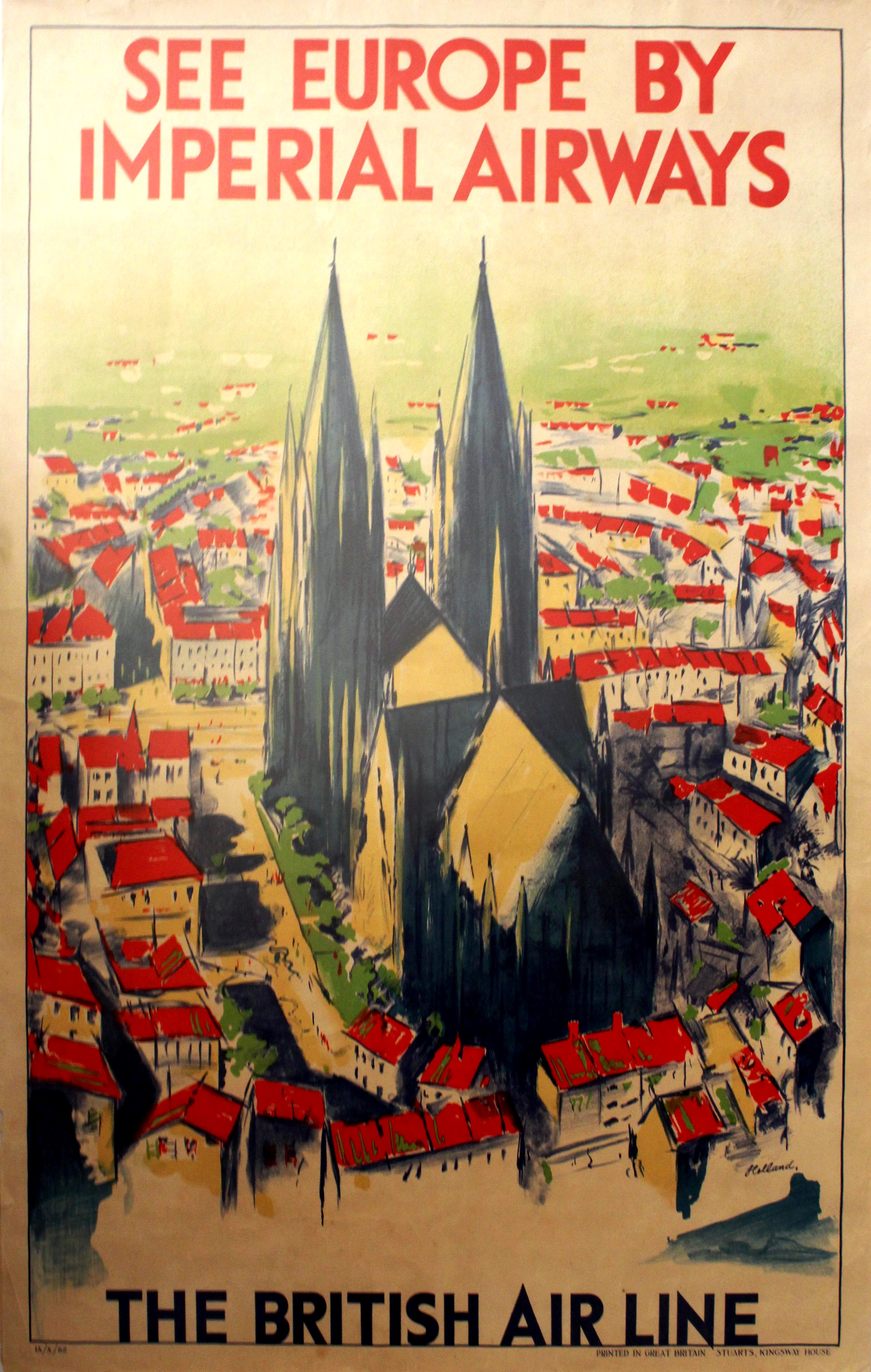 Travel Poster See Europe by Imperial Airways