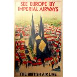 Travel Poster See Europe by Imperial Airways