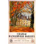 Travel Poster Chateau d'Angerville SNCF