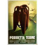 Travel Poster Porretta Terme Bologna