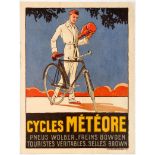 Advertising Poster Bicycles Art Deco Tennis France