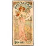 Advertising Poster Huntley Palmers Biscuit Art Nouveau