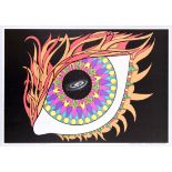 Original Advertising Poster Psychedelic Eye Marcia Hoffer