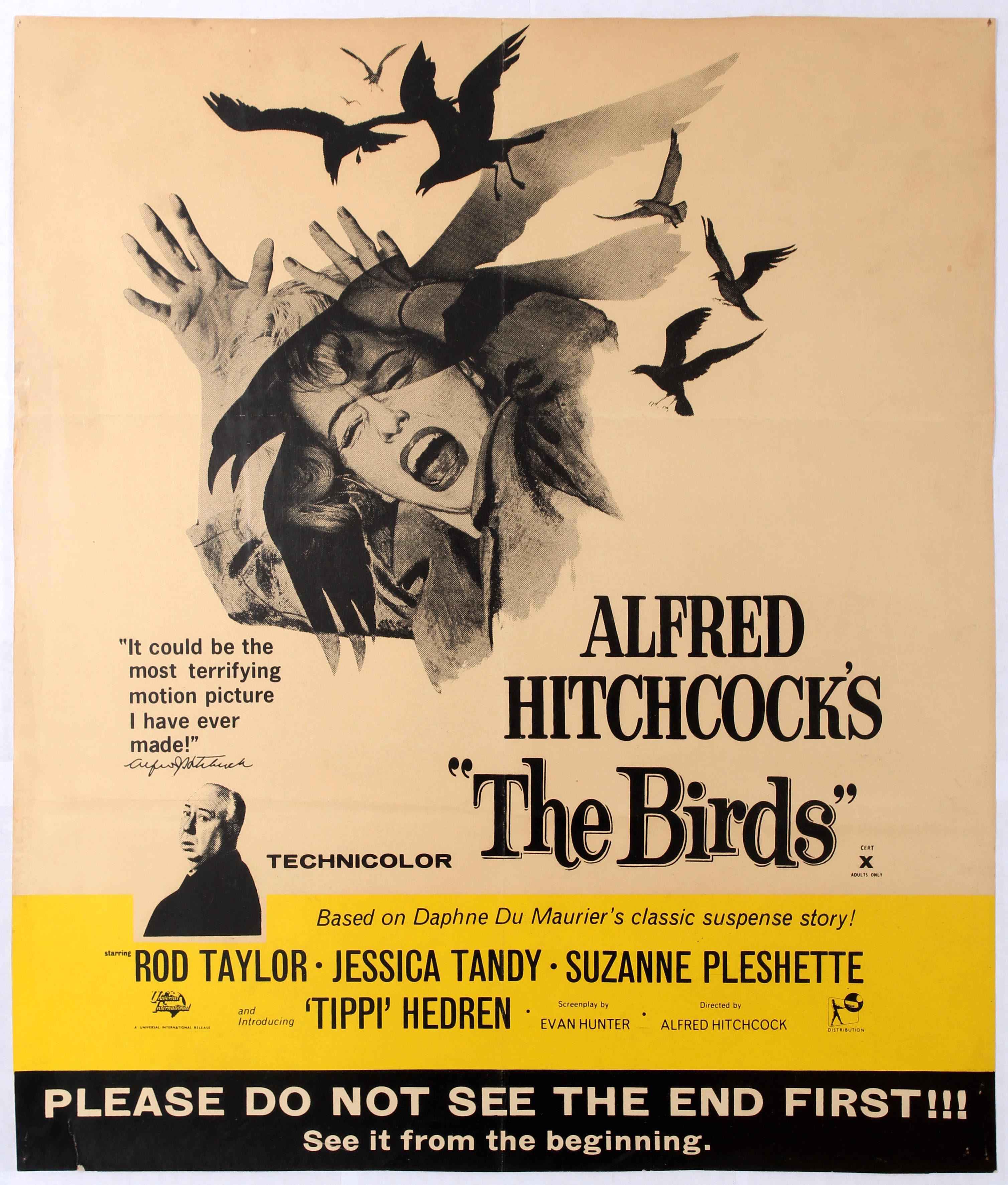 Original Movie Poster The Birds Hitchcock UK Advance