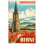 Original Travel Poster Switzerland Berne