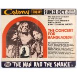 Original Movie Poster The Concert for Bangladesh George Harrison