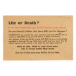 Original War Propaganda WWII Life or Death Nazi Gemany UK