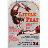 Original Advertising Concert Poster Bill Graham Little Feat