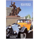 Original Vintage Advertising Poster Rolls Royce Phantom London