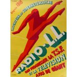 Original Advertising Poster Radio LL Art Deco Favre