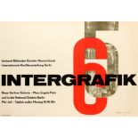 Original Advertising Poster Intergrafik 65 German Visual Artists Midcentury