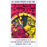Original Advertising Concert Poster The Doors Bill Graham