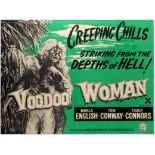 Original Movie Poster Voodoo Woman Horror UK Quad