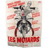 Original Movie Poster Les Motards The Motorcycle Cops