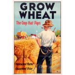 Original Propaganda WWI Grow Wheat Ireland Farm