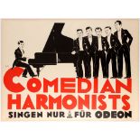 Original Advertising Poster Comedian Harmonists Odeon