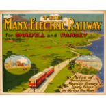 Original Travel Poster The Manx Electric Railway