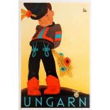 Original Travel Poster Ungarn Hungary Gitta Mallasz