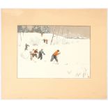 Original Vintage Sport Propaganda Cross Country Skiing Ski USSR