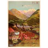 Original Travel Poster PLM Allevard Les Bains France