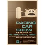 Original Sport Poster Racing Car Show Olympia Midcentury Modern London