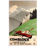Original Travel Poster Combloux PLM Mont Blanc Golf