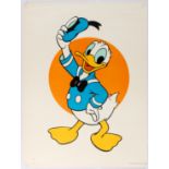 Original Advertising Poster Donald Duck Walt Disney
