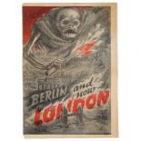 Original War Propaganda WWII London Hell Dogs V1 Nazi Germany