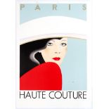 Original Advertising Poster Haute Couture Razzia Fashion Art Deco