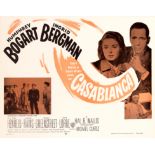 Original Cinema Poster Casablanca Re-release 1956 USA