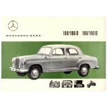 Advertising Poster Mercedes-Benz 180/180D, 190/190D