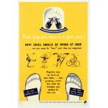 Propaganda Poster Podiatry New Shoes Child UK