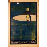 War Poster Save Natural Gas WWI France