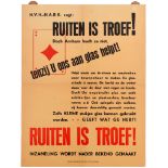 WWII Propaganda Poster Glass and Windows Recycling Netherlands