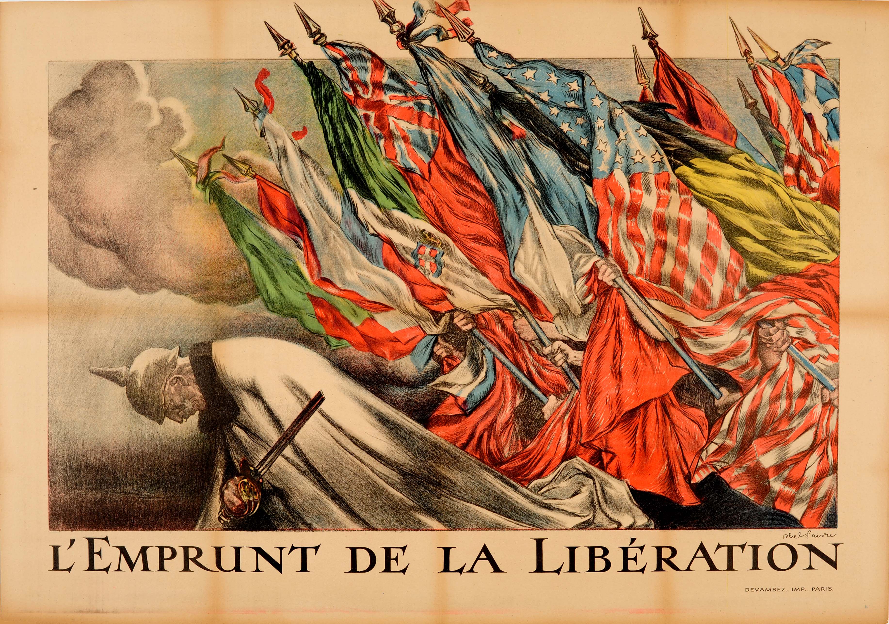 War Poster Liberation Loan WWI Faivre