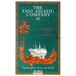 Travel Poster East Asiatic Company Shipping Far East