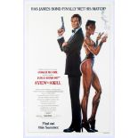 Movie Poster James Bond 007 View to a Kill Roger Moore Grace Jones