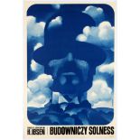 Advertising Poster Theatre Play Solness Henrik Ibsen Waldemar Swierzy