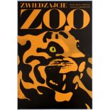 Travel Poster Zoo Warsaw Tiger Waldemar Swierzy