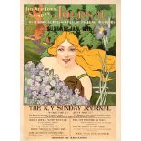 Advertising Poster The New York Sunday Journal Art Nouveau
