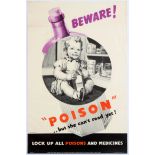 Propaganda Poster Child Safety Poison Medicine Toddler ROSPA