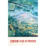 Travel Poster France Aix En Provence Cezanne