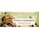 Advertising Poster London And Manchester Assurance Company Octopus