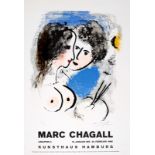 Advertising Poster Marc Chagall Graphik II Hamburg 1966
