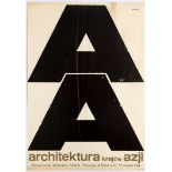 Advertising Poster Architecture Asia Poland Exhibition Waldemar Swierzy